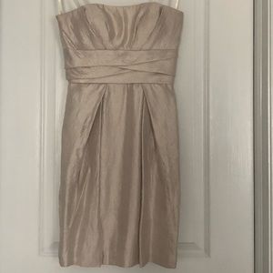 Max & Cleo Strapless Ivory Cocktail Dress